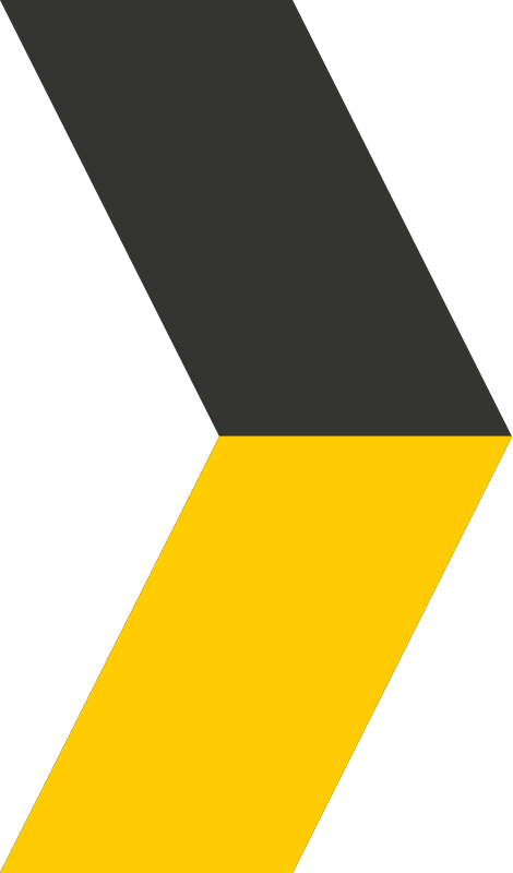 Chevron noir et jaune